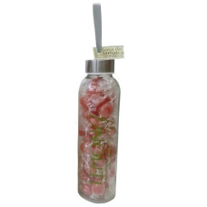 CONFITERIA BOTELLA DE VIDRIO CON LOGOTIPO 500 ML DULCES DE JAMAICA MEDIA LIBRA
